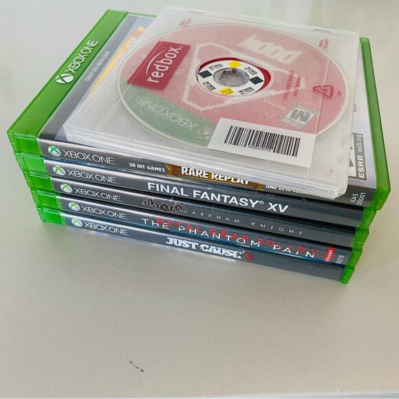 Xbox One Six Games - Final Fantasty Doom Just Cause Batman Rare Replay Metal Gea - Picture 1 of 3